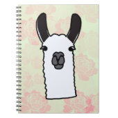 Llama with Peonies Notitieboek (Voorkant)
