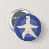 Llama Yoga Ronde Button 5,7 Cm (Voorkant /achterkant)