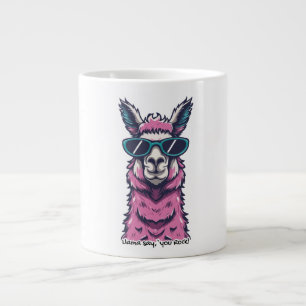 Llama zegt dat je Rock Rare pose met zonnebril Extra Grote Beker