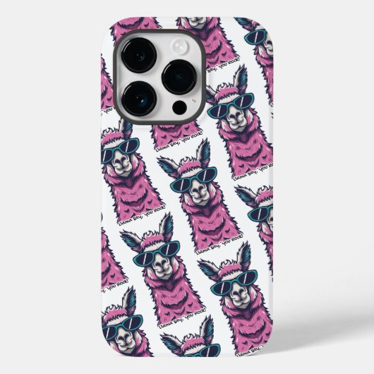 Llama zegt je Rock | eigenzinnige pose in zonnebri Case-Mate iPhone Case (Achterkant)