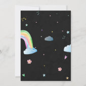 Llamacorn anniversaire invitation Anniversaire mag (Dos)