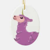 Llamacorn Keramisch Ornament (Achterkant)