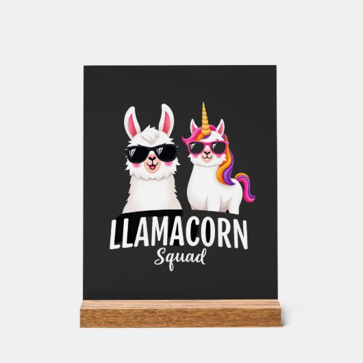 Llamacorn Squad Drôle de Licorne Llama Squad Noël (Recto)
