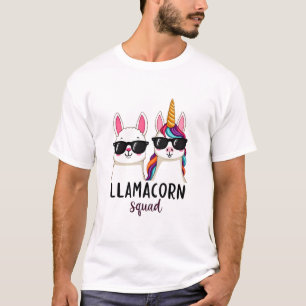 Llamacorn Squad Grappige Eenhoorn Llama Squad Kers T-shirt