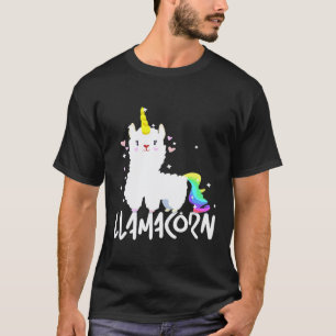 Llamacorn voor Lama Eenhoorn Alpaca Liefhebbers T-shirt