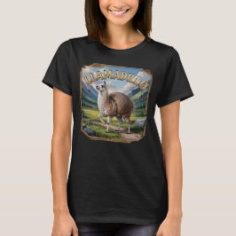 Llamadillo Fotografisch Combo Wezen Grappig T-shirt