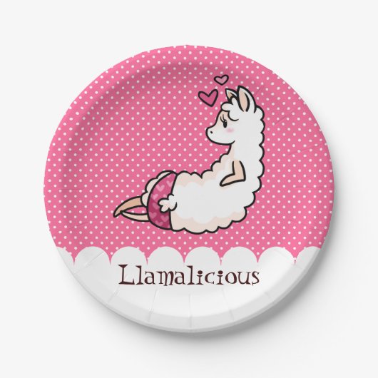 Llamalicious Papieren Bordje (Voorkant)