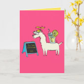 Llamanade Llama Lemonade Carte de voeux amusante (Fleur jaune)