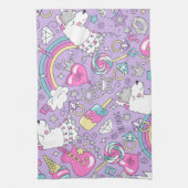 Llamapatroon 1 theedoek (Verticaal)