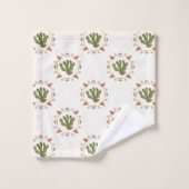 Llamarama Collectie | Cactus Circle Bad Handdoek (Wasdoekje)
