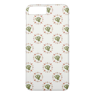 Llamarama Collectie   Cactus Circle iPhone 8 Plus / 7 Plus Hoesje