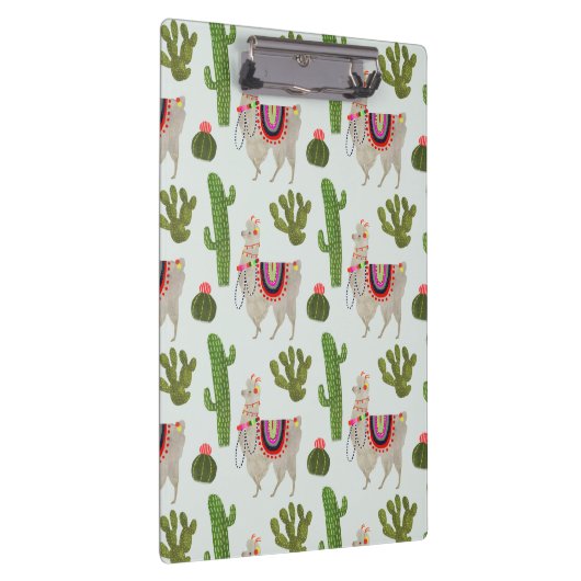 Llamarama Collectie | Cactus & Llama Pattern Klembord (Rechts)