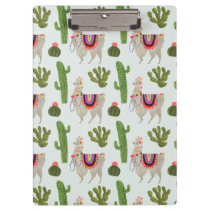 Llamarama Collectie   Cactus & Llama Pattern Klembord