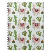 Llamarama Collectie | Cactus & Llama Pattern Notitieboek (Voorkant)