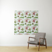 Llamarama Collectie | Cactus & Llama Pattern Wandkleed (In Situ (horizontaal))