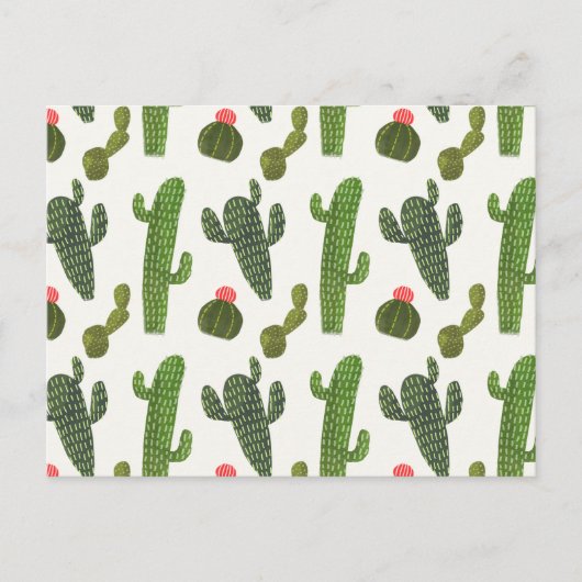 Llamarama Collectie | Cute Cactus Briefkaart (Voorkant)