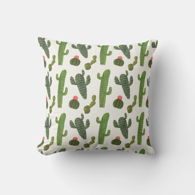Llamarama Collectie | Cute Cactus Kussen (Voorkant)