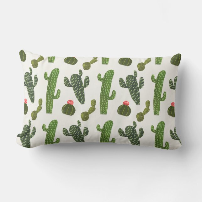 Llamarama Collectie | Cute Cactus Kussen (Voorkant)