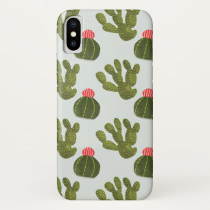 Llamarama Collectie Cute Cactus Pattern iPhone X Hoesje