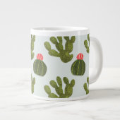 Llamarama Collectie | Cute Cactus Pattern Extra Grote Beker (Voorkant rechts)