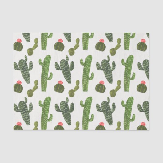 Llamarama Collectie | Cute Cactus Tissuepapier (Voorkant)