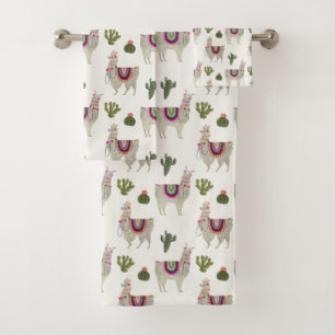 Llamarama Collectie Cute Lllamas Bad Handdoek