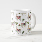 Llamarama Collectie | Cute Lllamas Extra Grote Beker (Voorkant rechts)