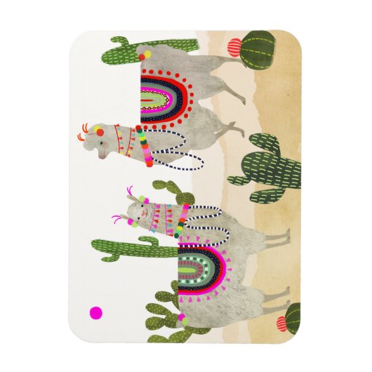 Llamarama Collectie | Cute Lllamas Magneet (Verticaal)