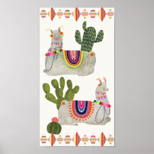 Llamarama Collectie | Glimllama Poster (Voorkant)