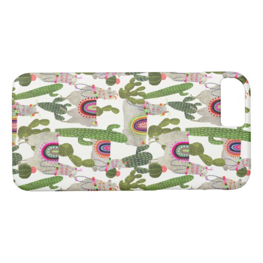 Llamarama Collectie Pattern Case-Mate iPhone Case (Achterkant (Horizontaal))