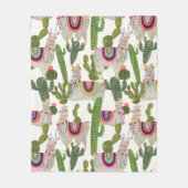 Llamarama Collectie Pattern Fleece Deken (Voorkant)