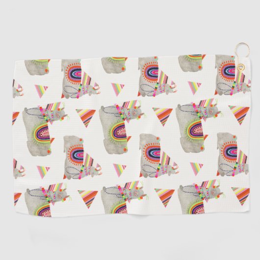 Llamarama Collectie Pattern II Golfhanddoek (Horizontaal)