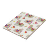 Llamarama Collectie Pattern II Tegeltje (Zijkant)