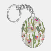 Llamarama Collectie Pattern Sleutelhanger (Voorkant Links)