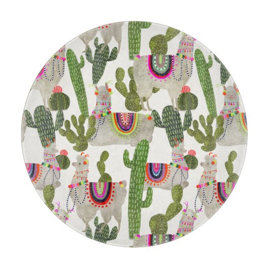 Llamarama Collectie Pattern Snijplank (Voorkant)