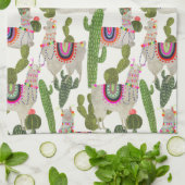 Llamarama Collectie Pattern Theedoek (Gevouwen)