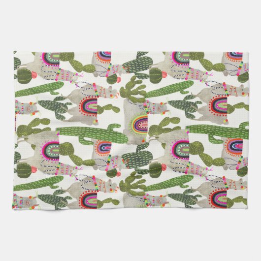 Llamarama Collectie Pattern Theedoek (Horizontaal)