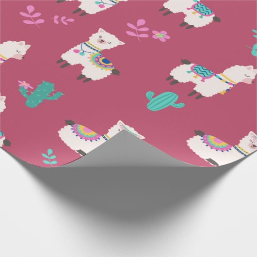 Llamas Cadeaupapier (Hoek)