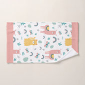 Llamas Cats Alapaca Pink Trim Animals Boho Yoga Handdoek (Handdoek)