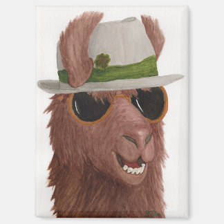 Llamas dans les tons : mars Magnet 2,5 po x 3,5 po