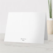 Llamas en nuances : Décembre Cartes de voeux 8.5"x (Dos)