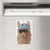 Llamas en nuances : Janvier Magnet 2,5 po x 3,5 po (In Situ (Lave-vaisselle))