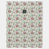 Llamas et Cactus de l'Ouest | Grosses couvertures  (Devant)