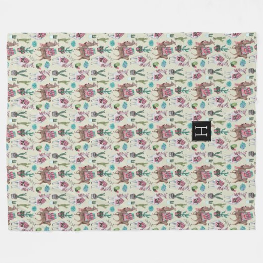 Llamas et Cactus de l'Ouest | Grosses couvertures  (Devant (Horizontal))