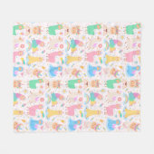 Llamas Fleece Deken (Voorkant (Horizontaal))