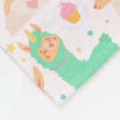 Llamas Fleece Deken (Hoek)