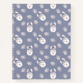 Llamas & Flowers Patroon Notitieboek (Voorkant)