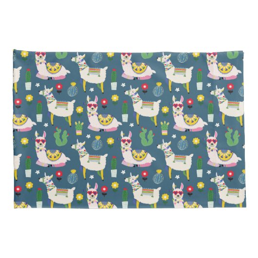 Llamas in zonnebrillen kussensloop (Achterkant-Rechts)