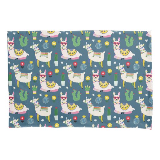 Llamas in zonnebrillen kussensloop (Voorkant-Links)