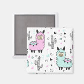 Llamas Magneet (Voorkant / Achterkant)
